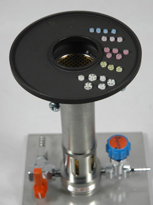 Round torch heater for the Japanese air-burning torch