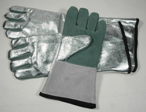 Photo of Aluminized Back/Leather Palm Gloves