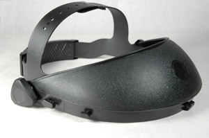 Adjustable headgear for the Paulson Mfg. faceshield
