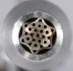 Closeup of the Minor Burner tip