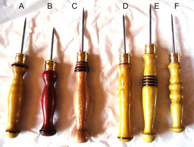 1/8" Tungsten Rakes with Hand-Turned Wood Handles