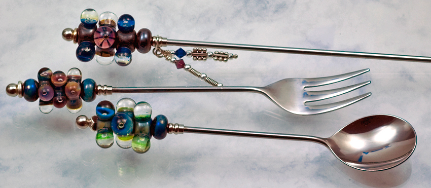 ARTCO - Spoons, Forks, and Swizzle Sticks - Beadable items for the